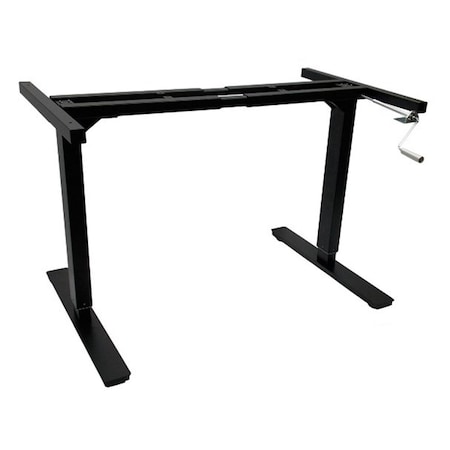 Templeton Canary  Modern Height Adjustable Crank Desk - Black TE625554